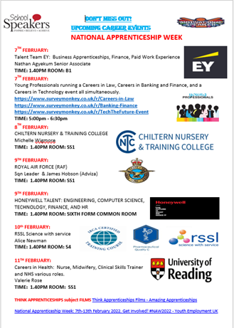 National apprenticeship week