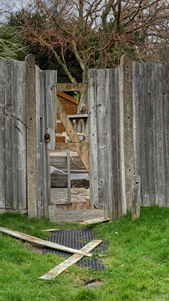 Broken fence